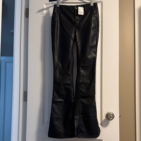 We The Free Pants - We The Free Faux Leather Slit Pants